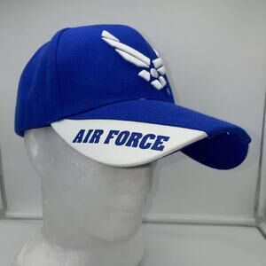 Air Force Adjustable Blue Hat JWM Wholesale Inc. Authentic Hologram